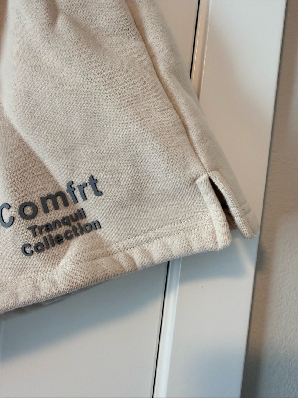 Comfrt Tranquil Collection Women’s Athletic Shorts — Cream - Picture 5 of 7